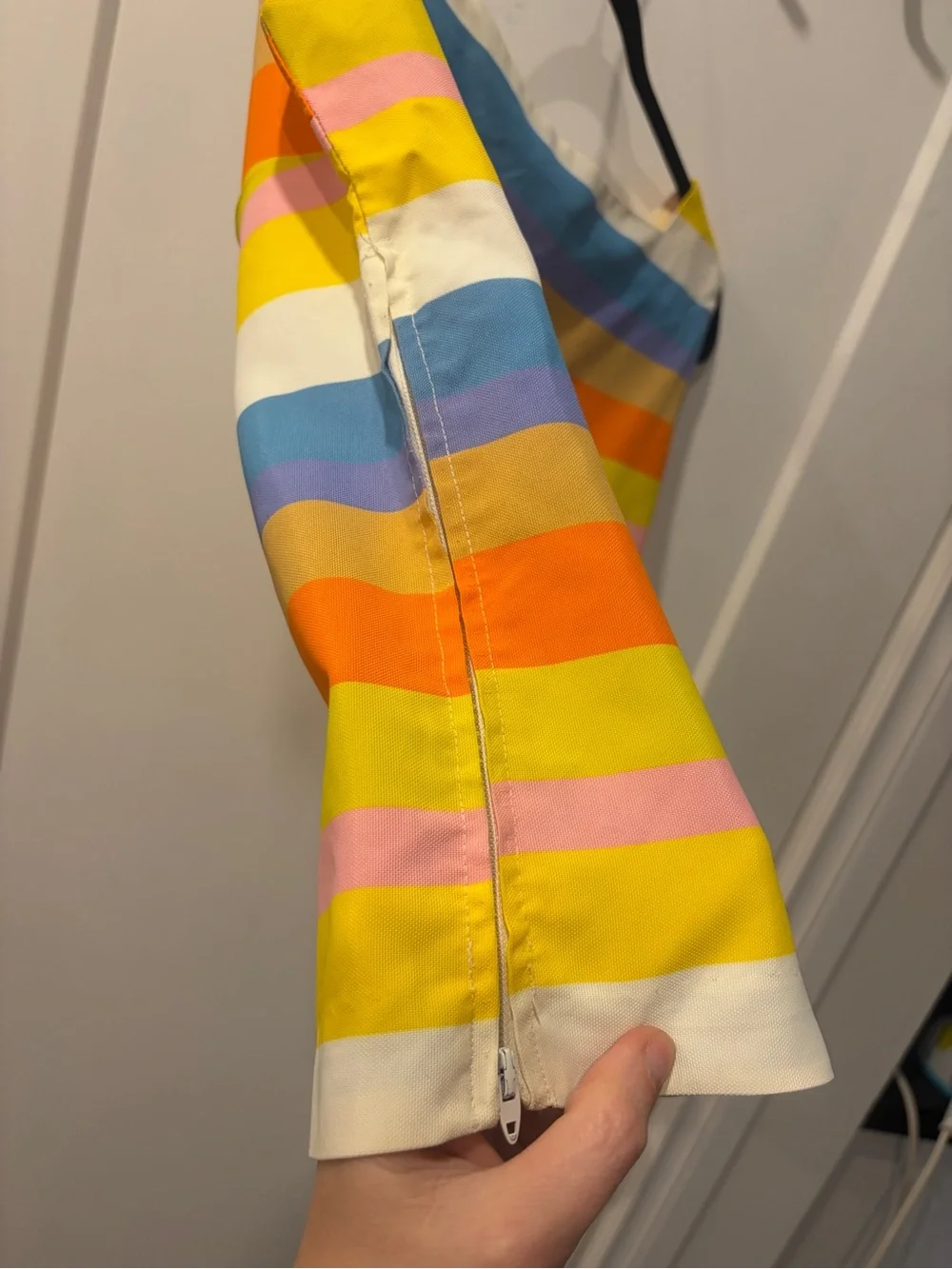Vintage 70s Multi-Color Striped Sleeveless Top - Women's - Picture 3 of 11